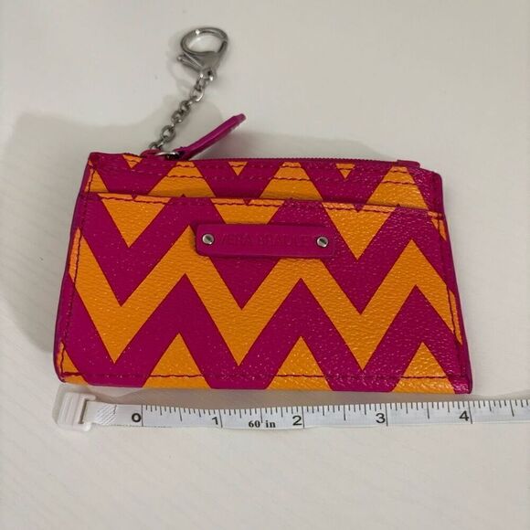 Vera Bradley Slim Coin Purse W/ Key  “ZIGGY ZAGS” Pattern (2014) RETIRED - Picture 3 of 12